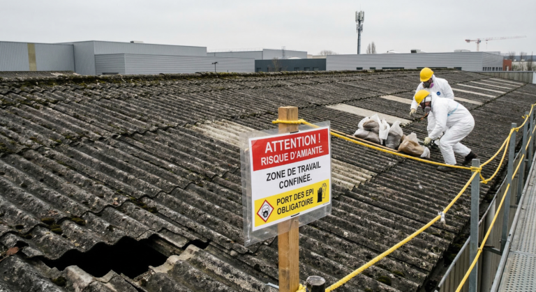 Problématique amiante sur toitures professionnelles : diagnostic et solutions