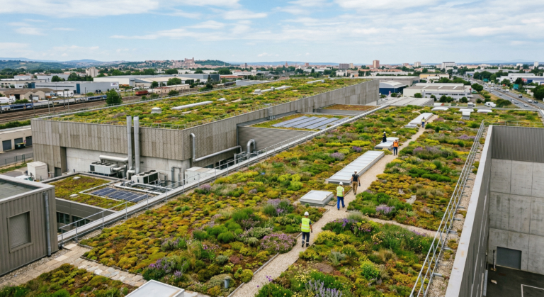 Toitures végétalisées pour bâtiments professionnels : bénéfices écologiques et économiques